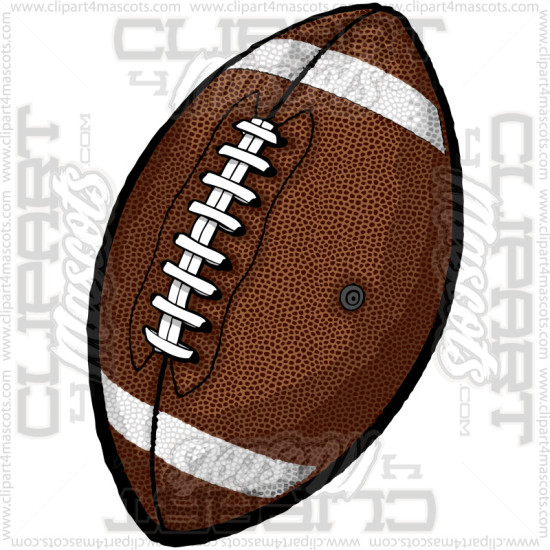 Football Clipart Image. Vector or Jpg Formats.