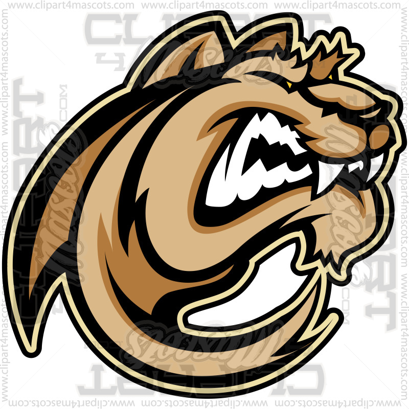 Cougar Mascot Head Image. Vector or Jpg Formats.