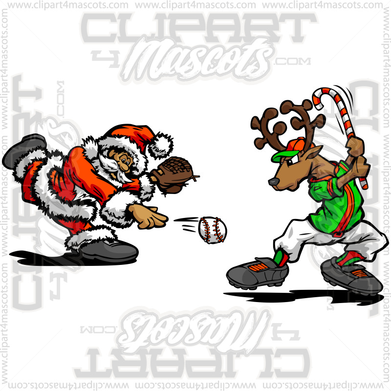 Christmas Baseball Image Vector Or Formats