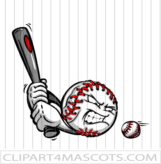 Baseball Character Vector Baseball Emoji Clipart AI EPS JPG PNG