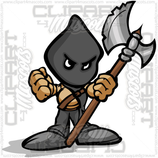 Clip Art Executioner Image. Vector or Jpg Formats.