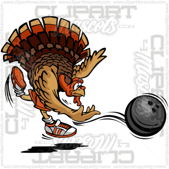 Bowling Turkey Image. Vector or Jpg Formats.