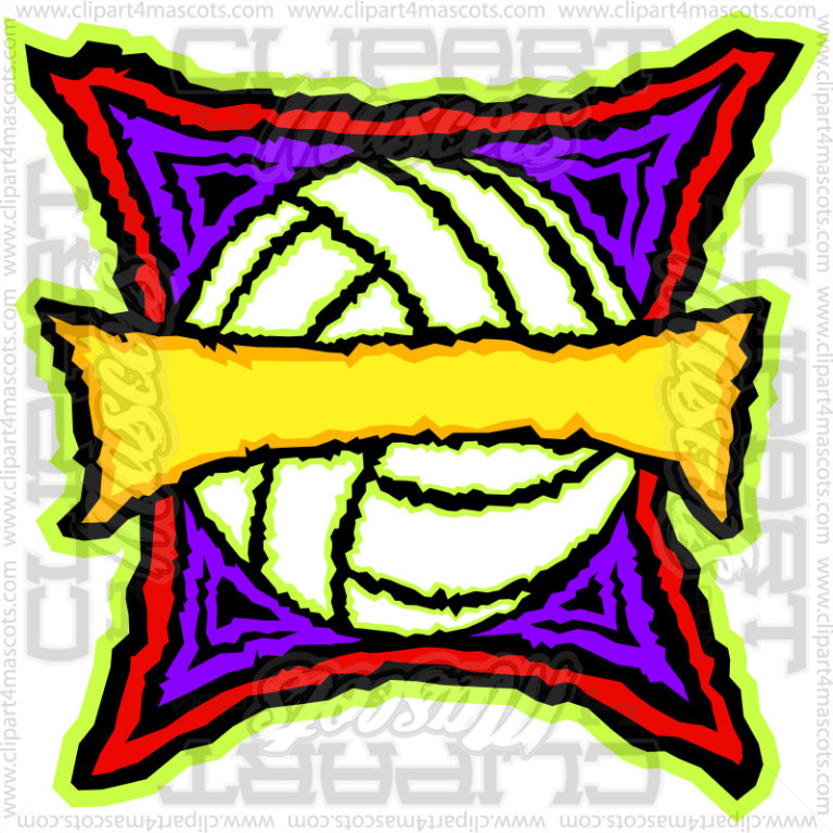 Fun Volleyball Design Image. Vector or Jpg Formats.