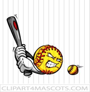 Fastpitch Softball Cartoon