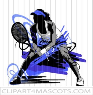 Girls Tennis Graphic