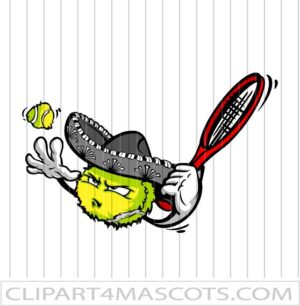 Tennis Ball Wearing Sombrero