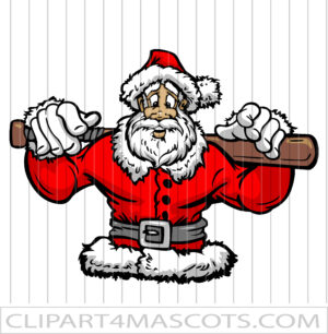 Christmas Baseball Clip Art