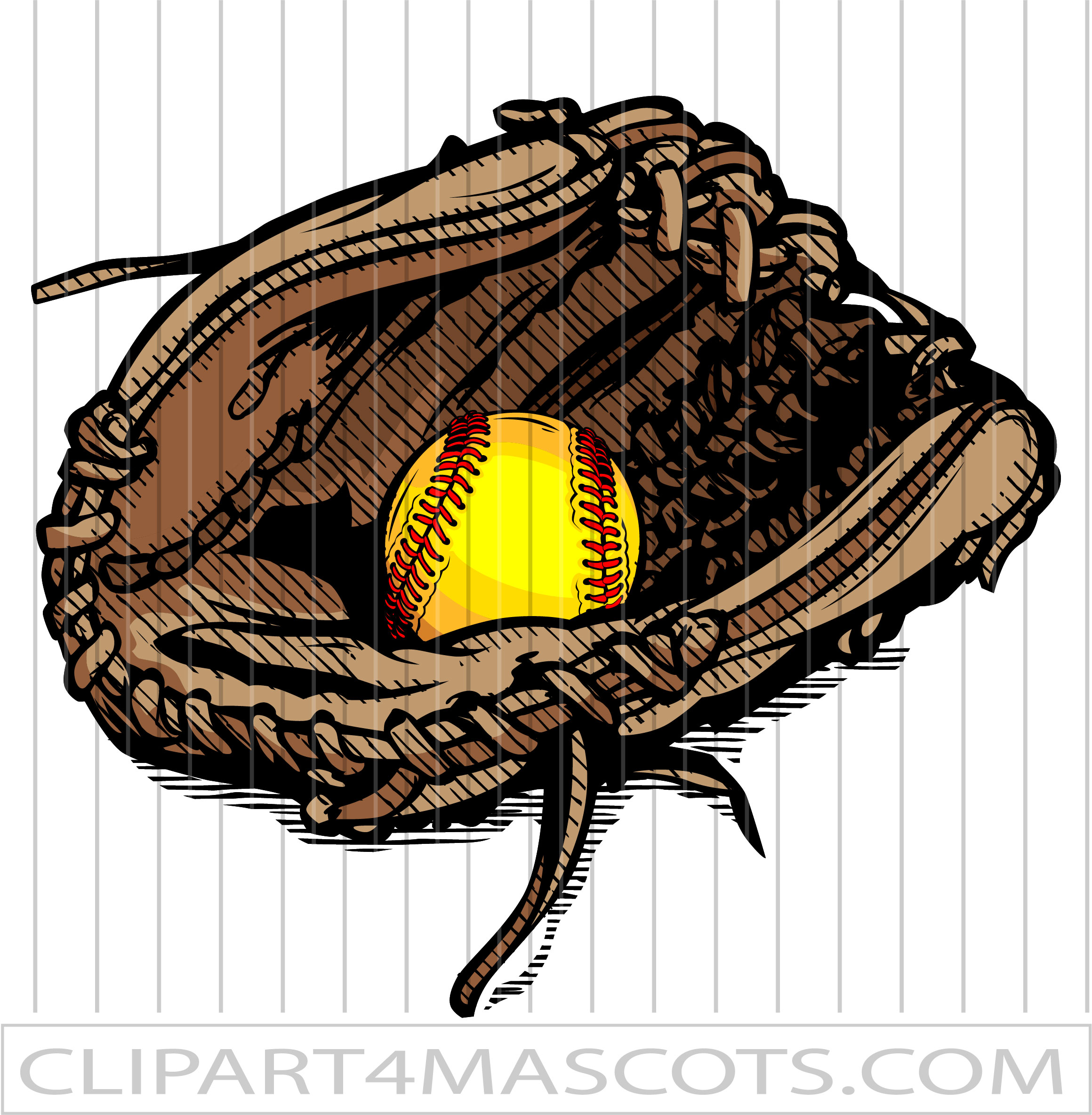 Clip Art Softball Mitt