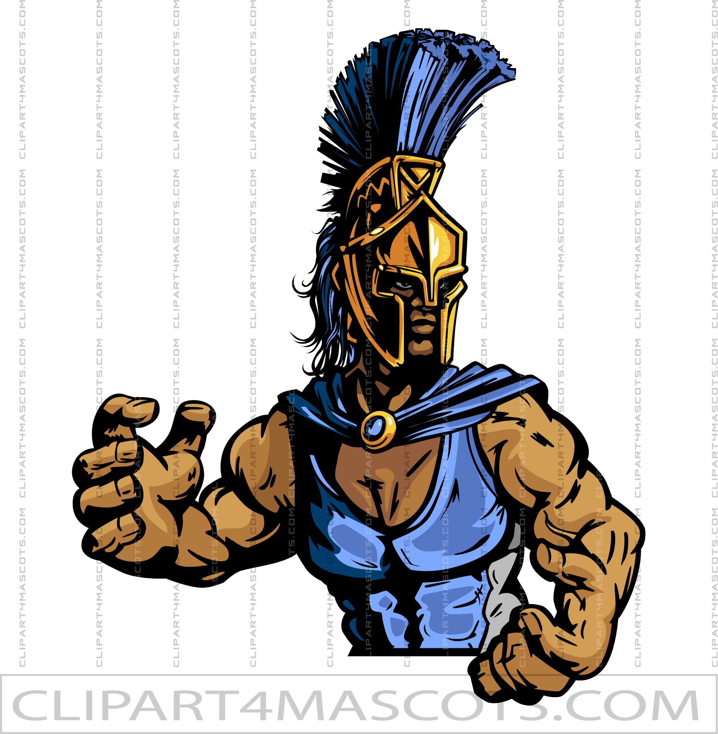 Clipart Trojan Wrestler
