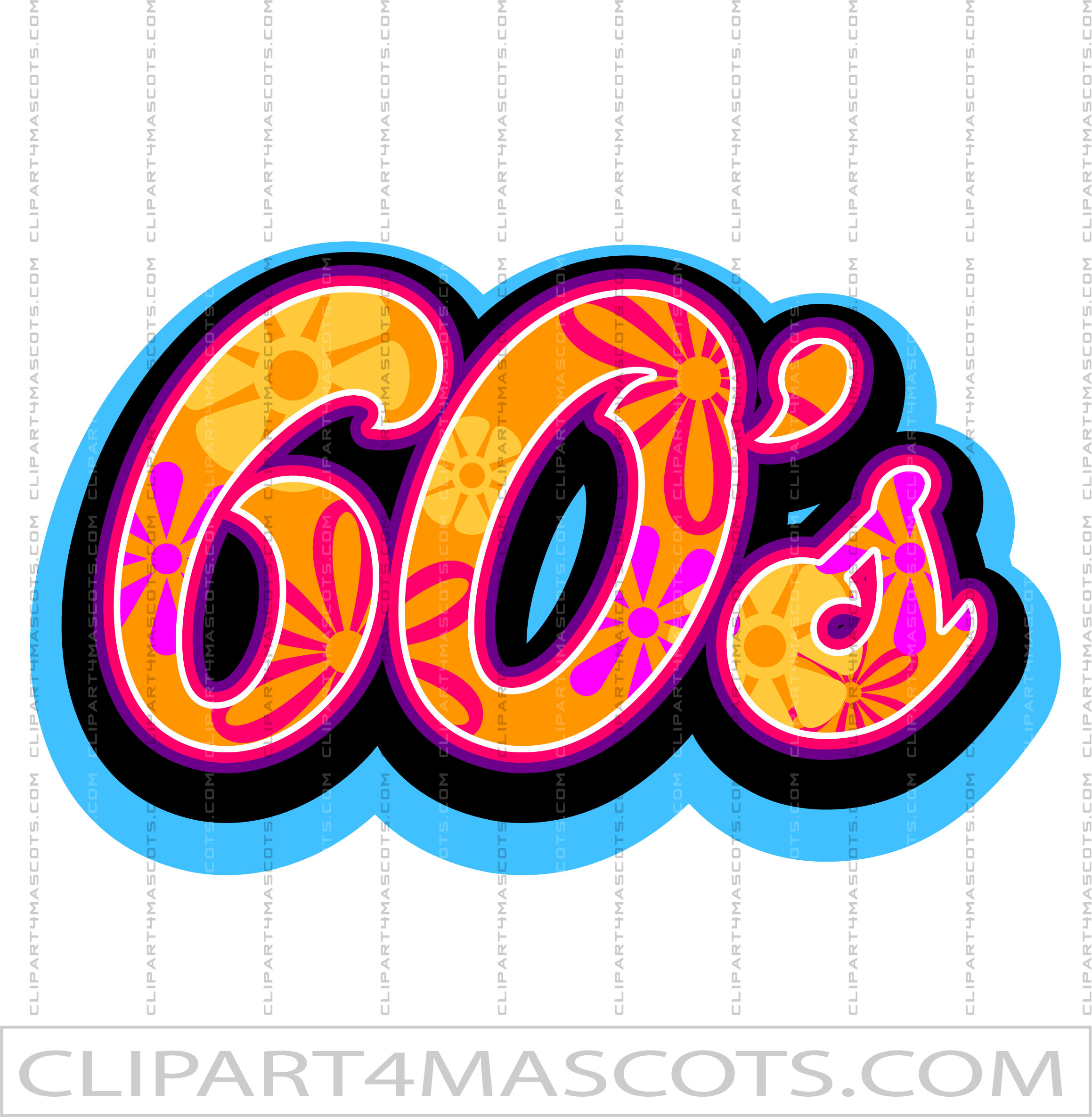 Disco 60s Clipart