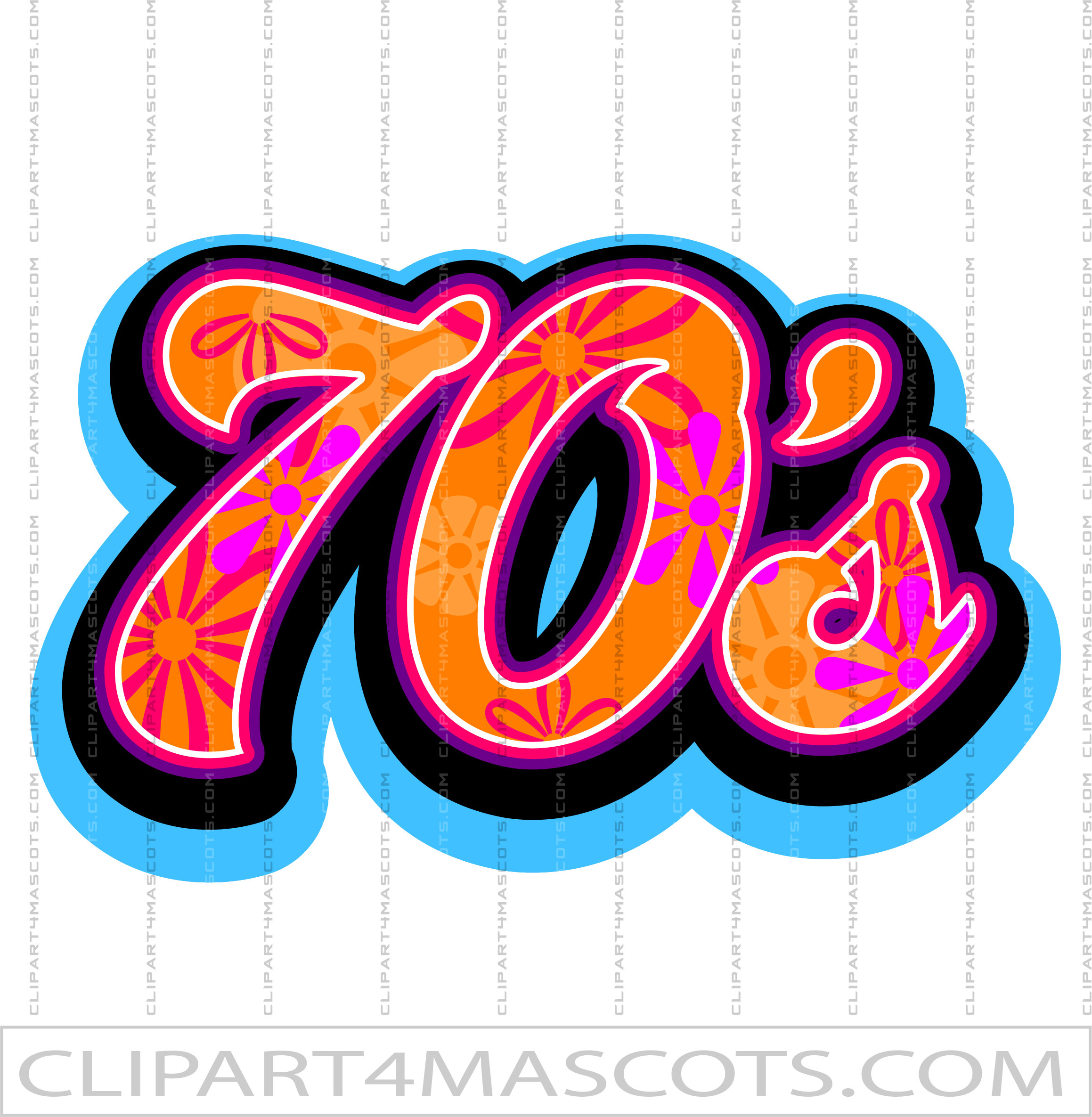Disco 70s Clipart