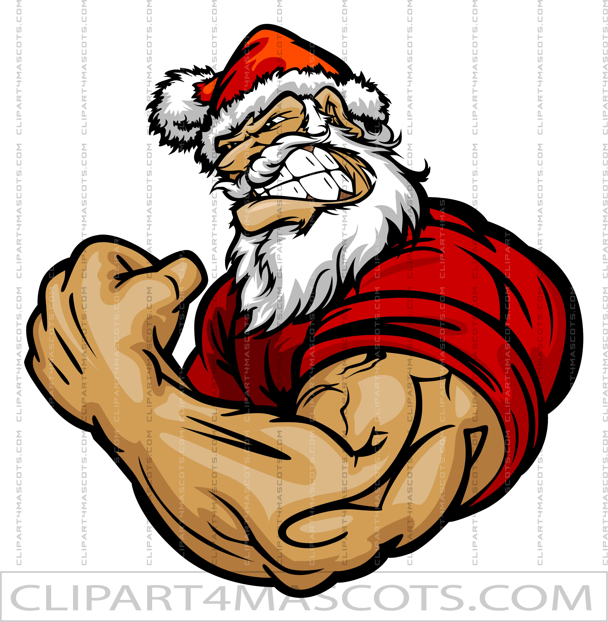 Muscular Santa Claus