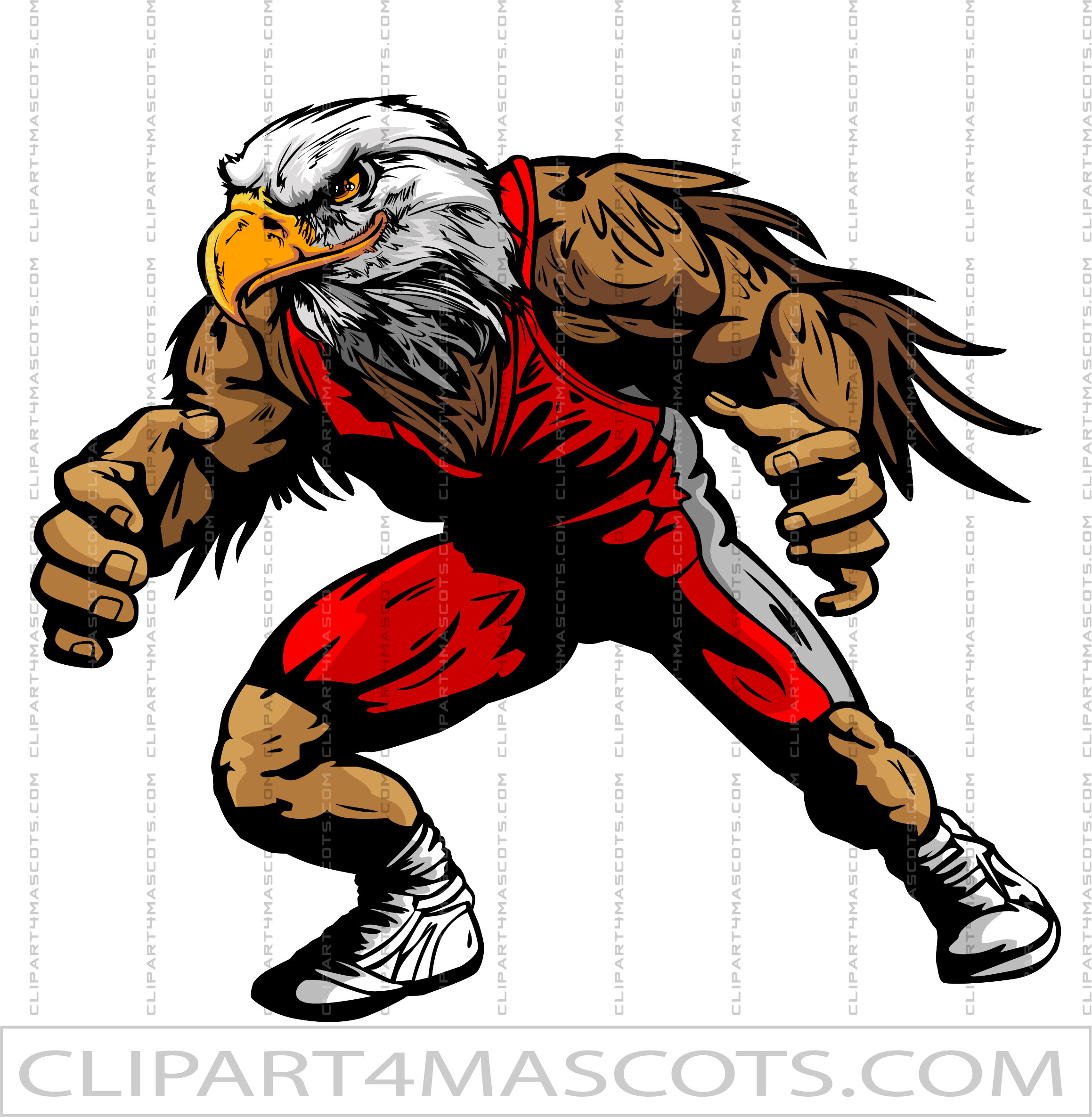 Eagle Wrestler Clipart