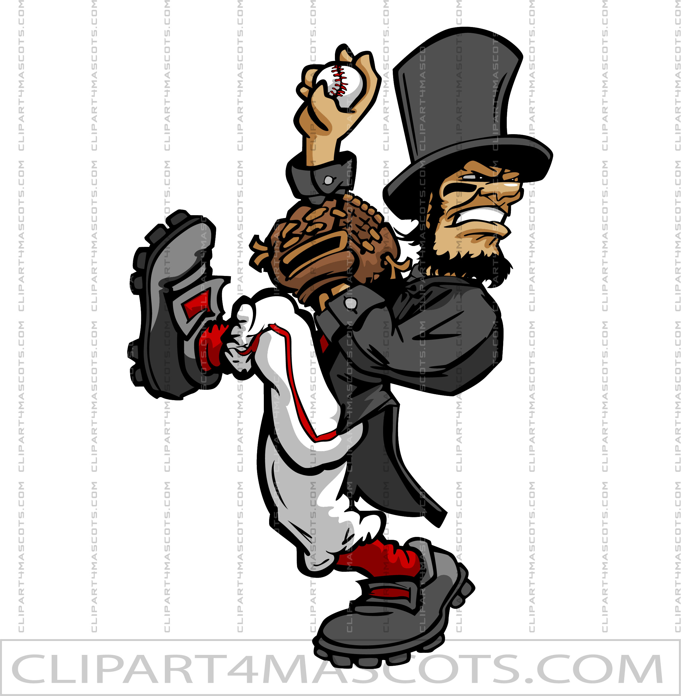 Lincoln Baseball Clip Art