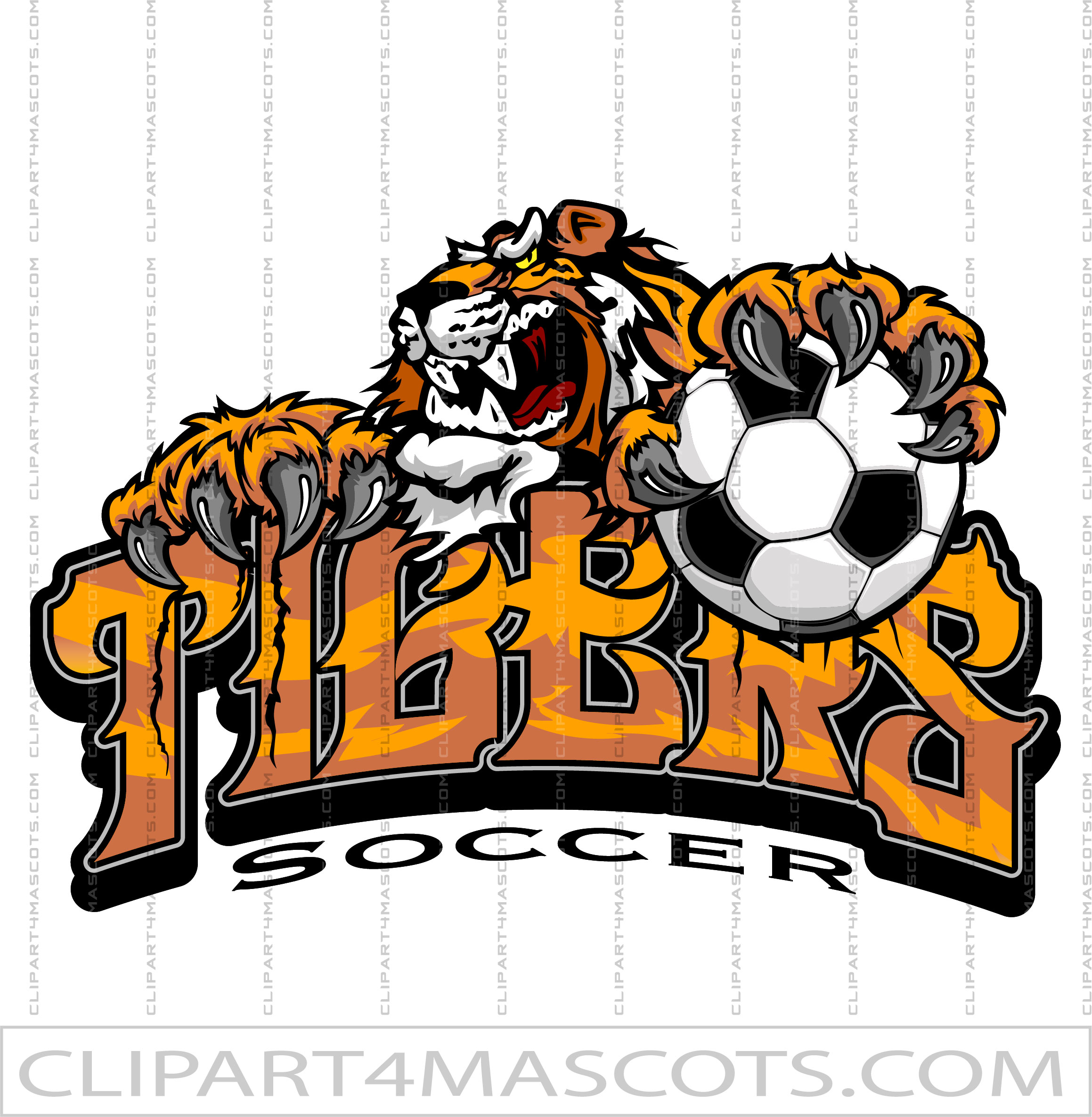 Tigers Soccer Clip Art