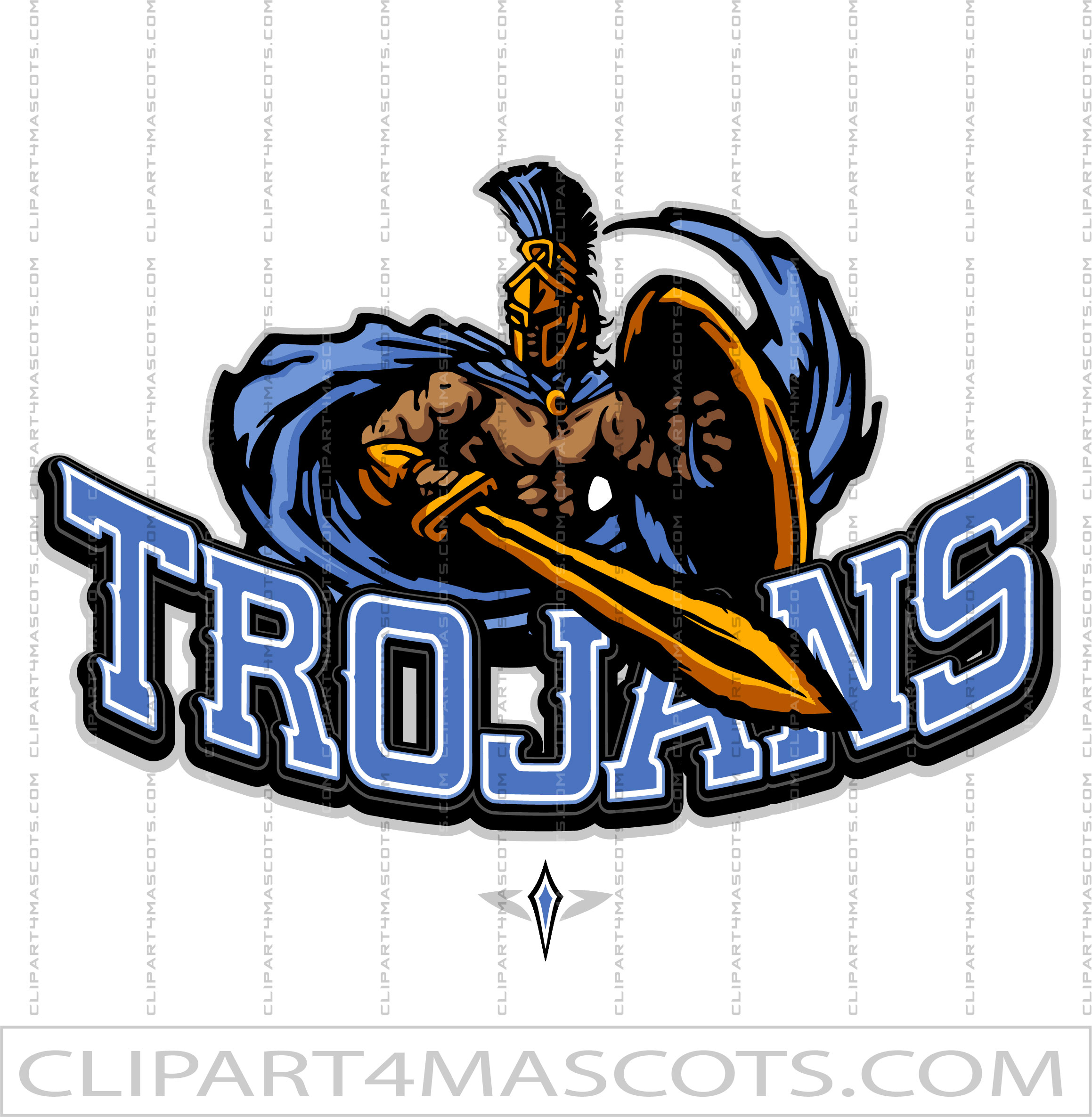Trojans Football Team Logo