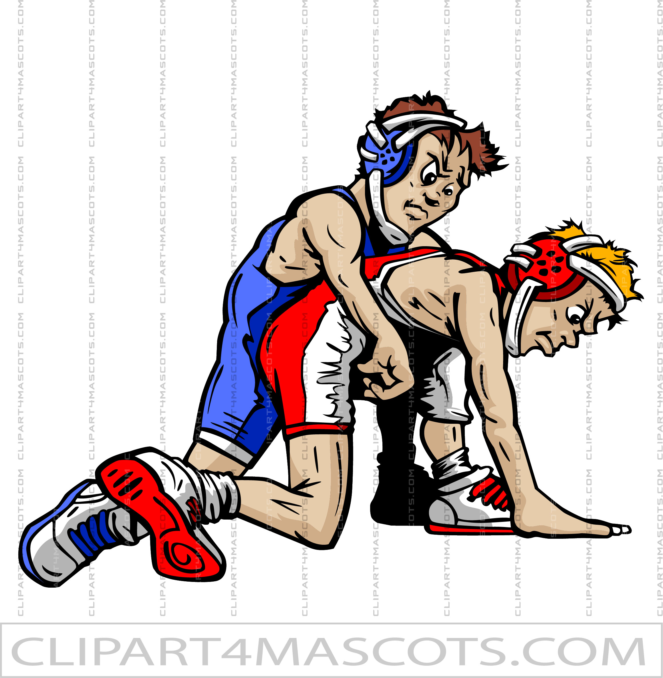 Youth Wrestling Clipart