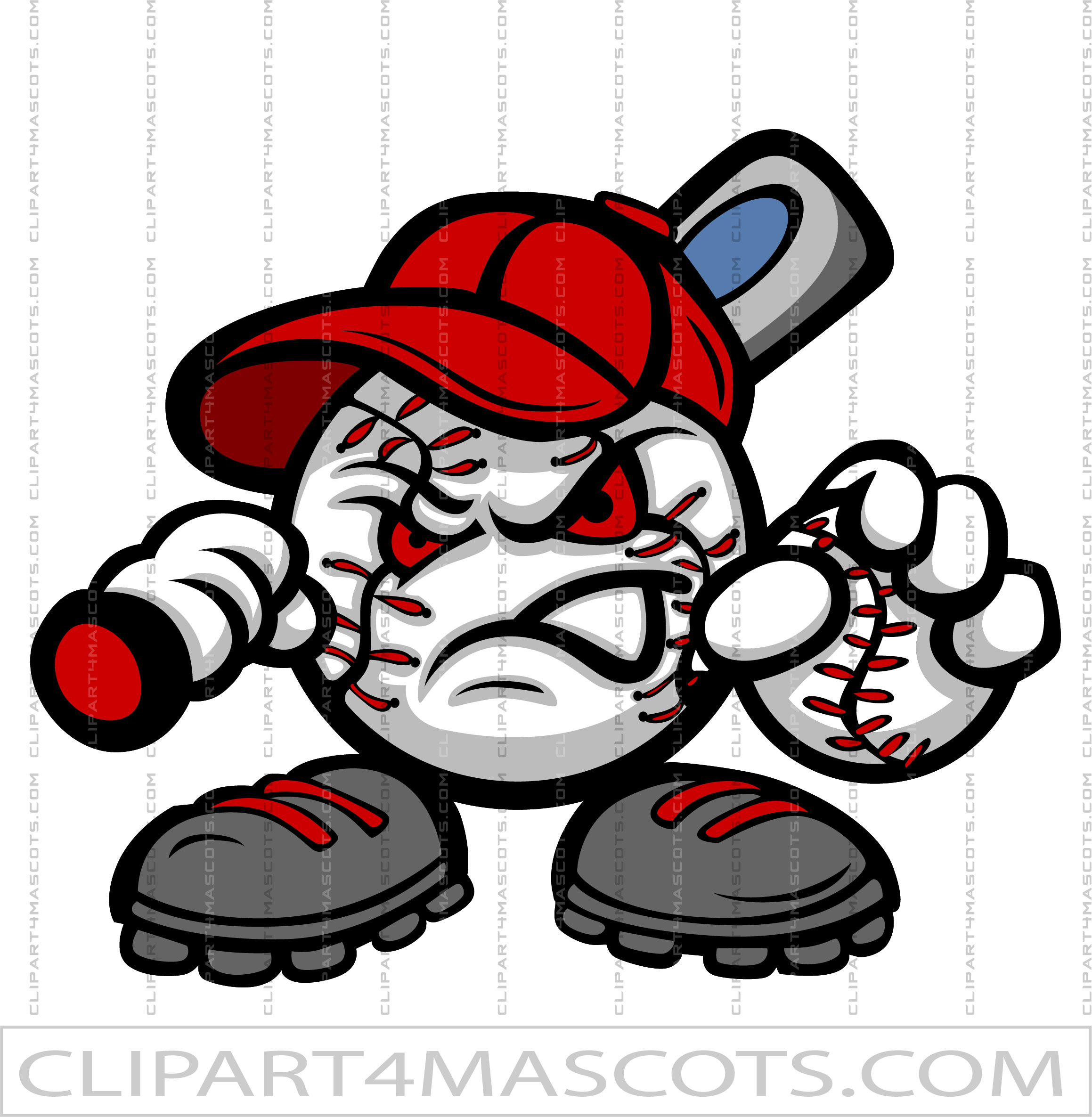 Fun Baseball Character