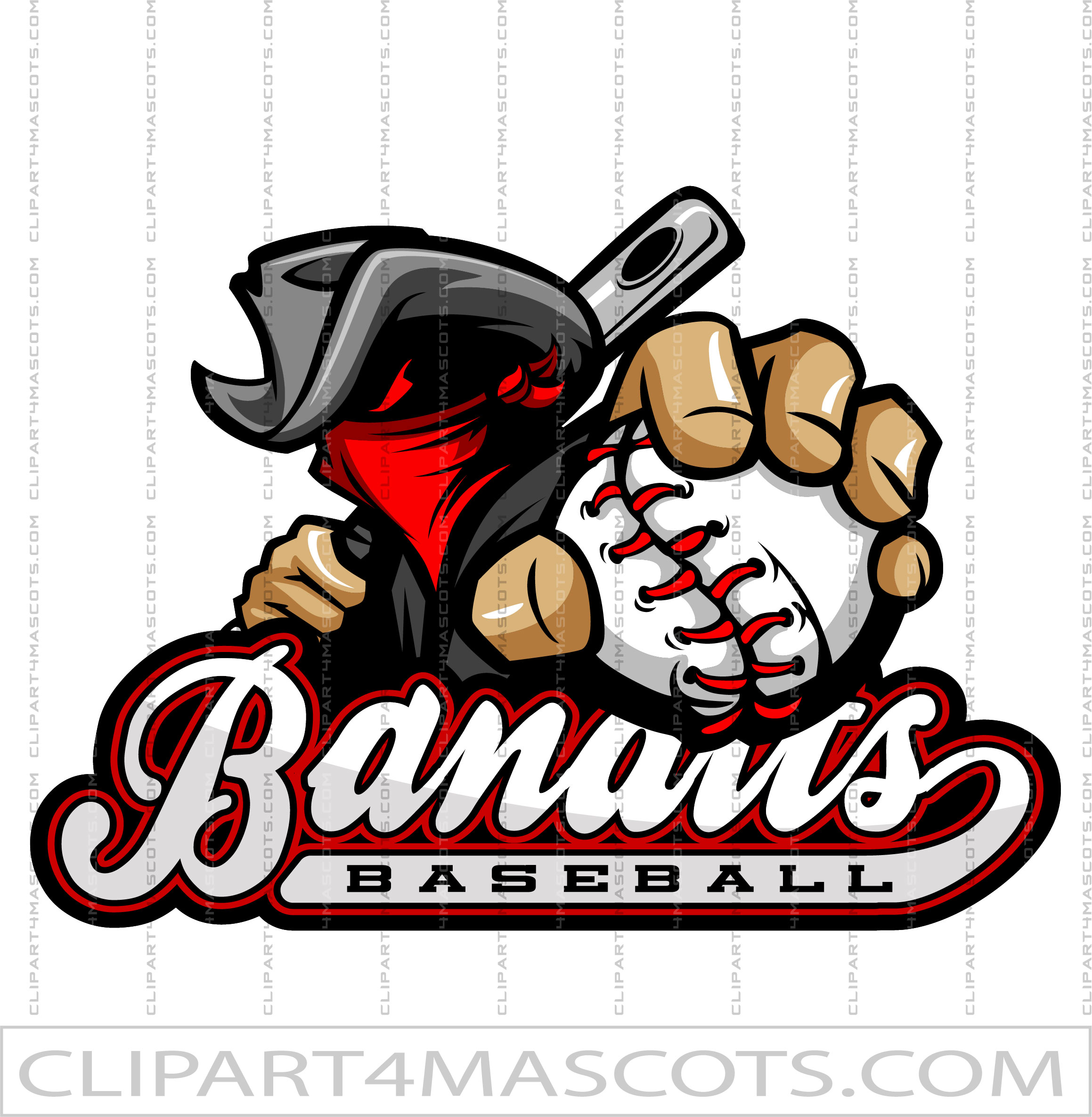 Bandits Baseball Team Logo