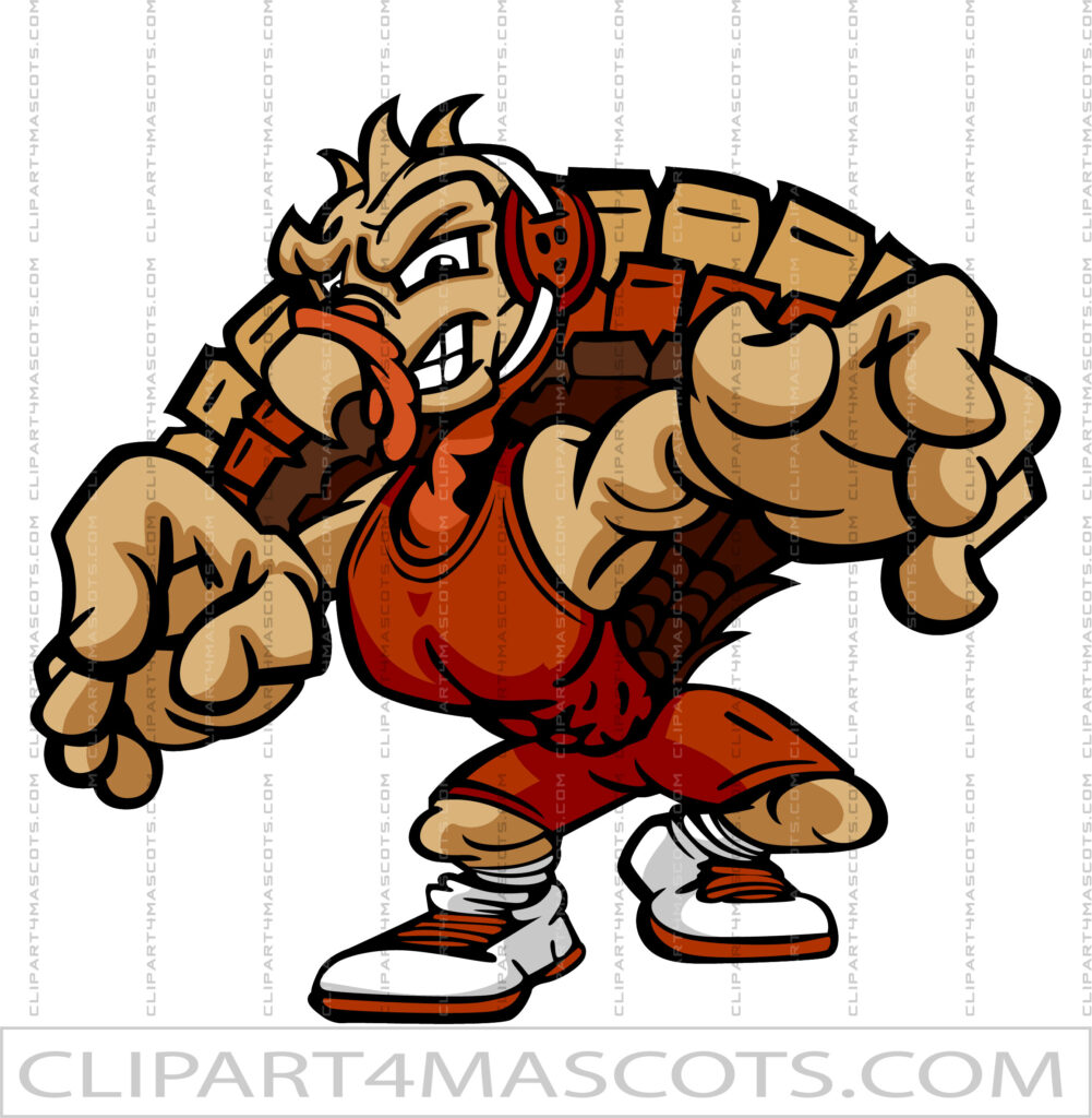 Cartoon Turkey Wrestler