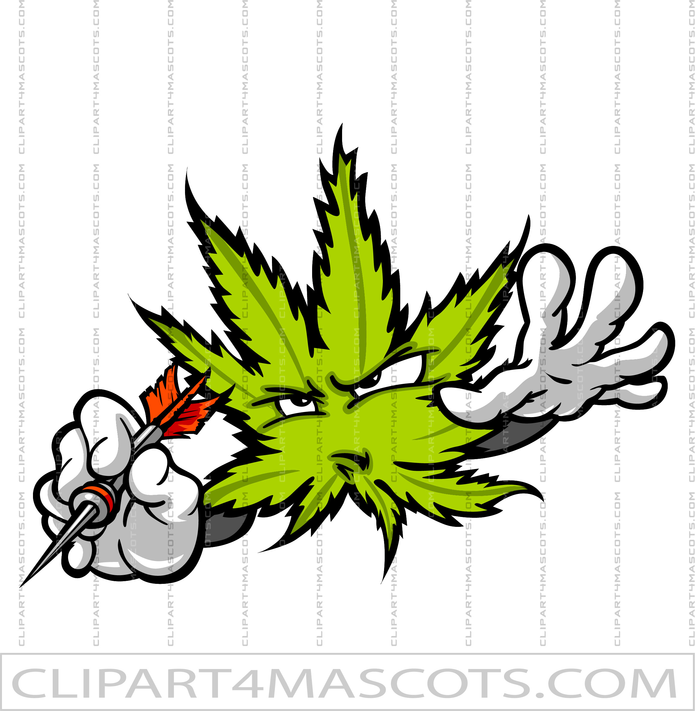 Pot Leaf Darts Logo