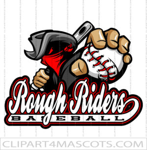 Rough Rider Baseball Team Logo