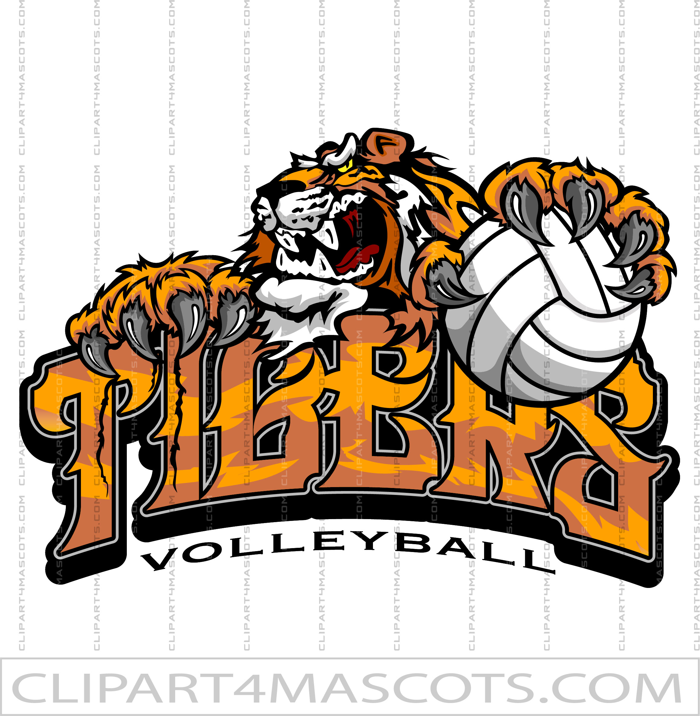 Team Logo Tigers Volleyball