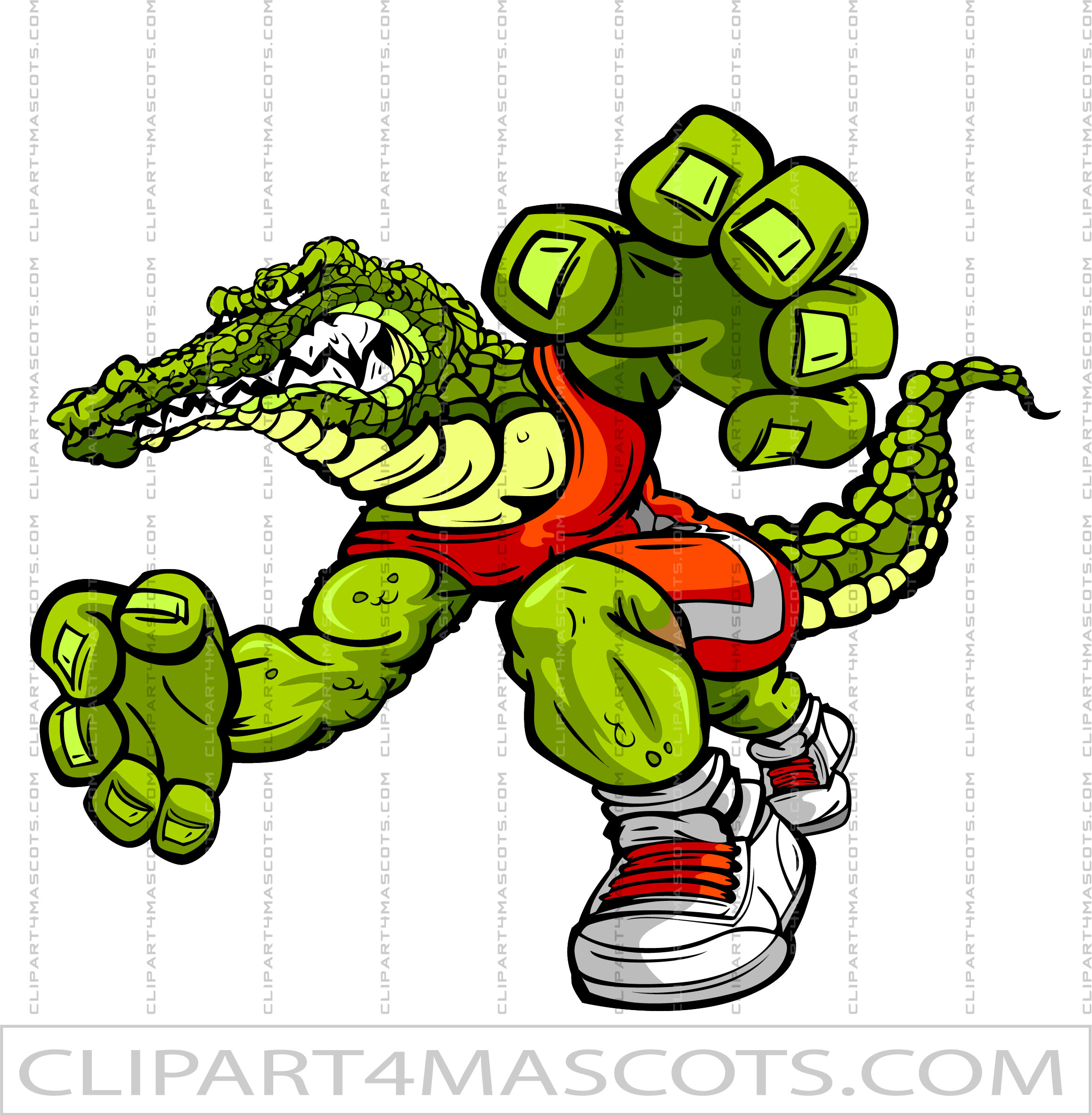 Alligator Wrestler Mascot