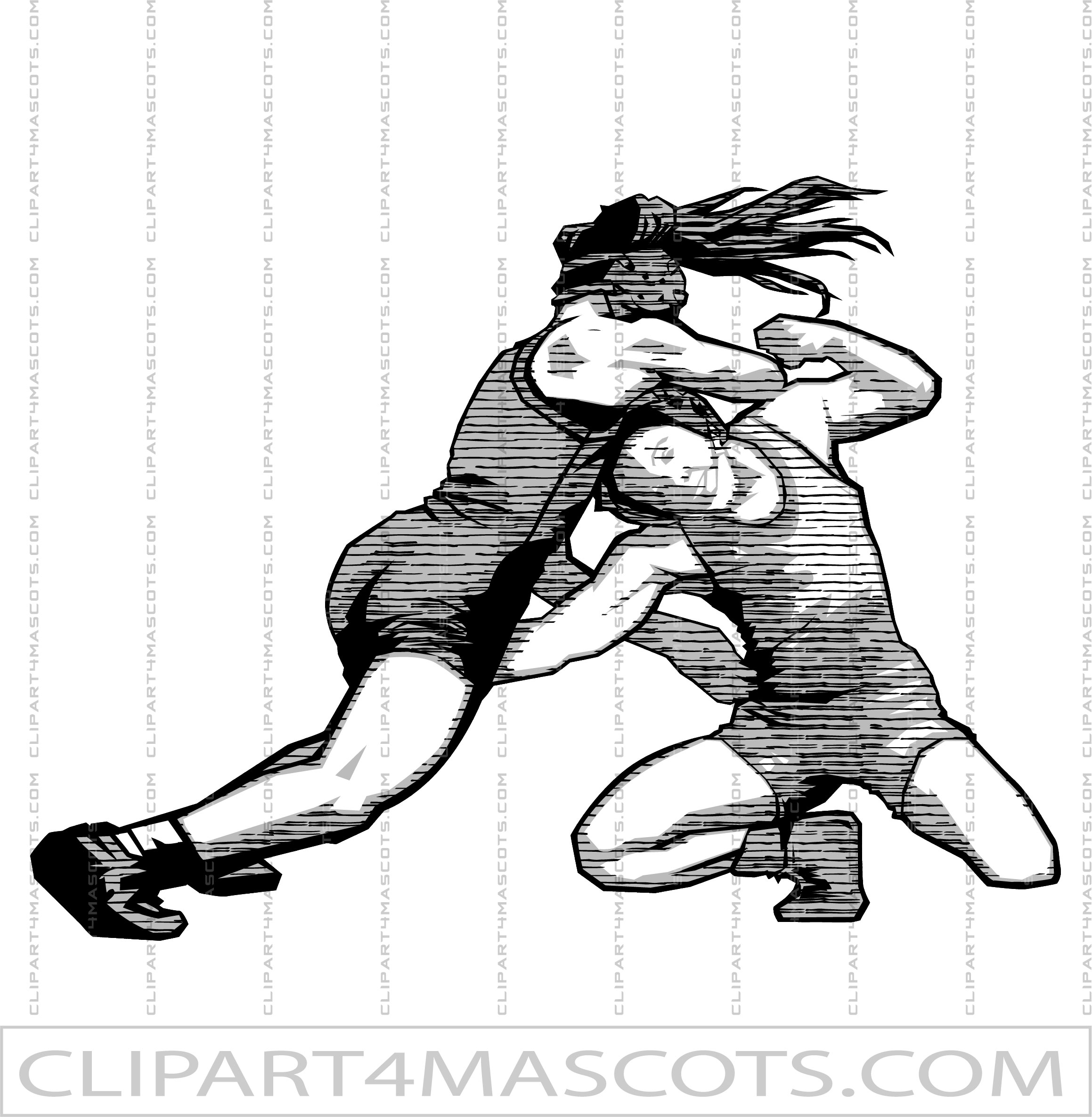 Clip Art Female Wrestling