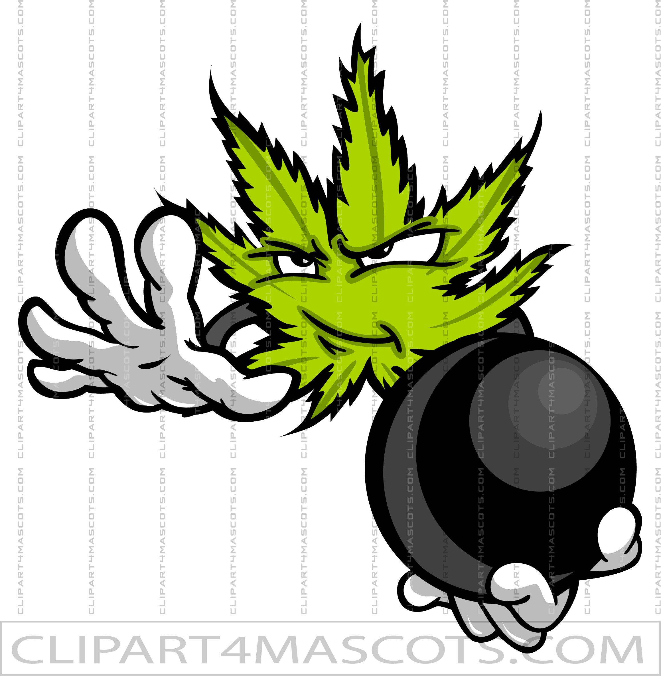 Marijuana Leaf Bowling