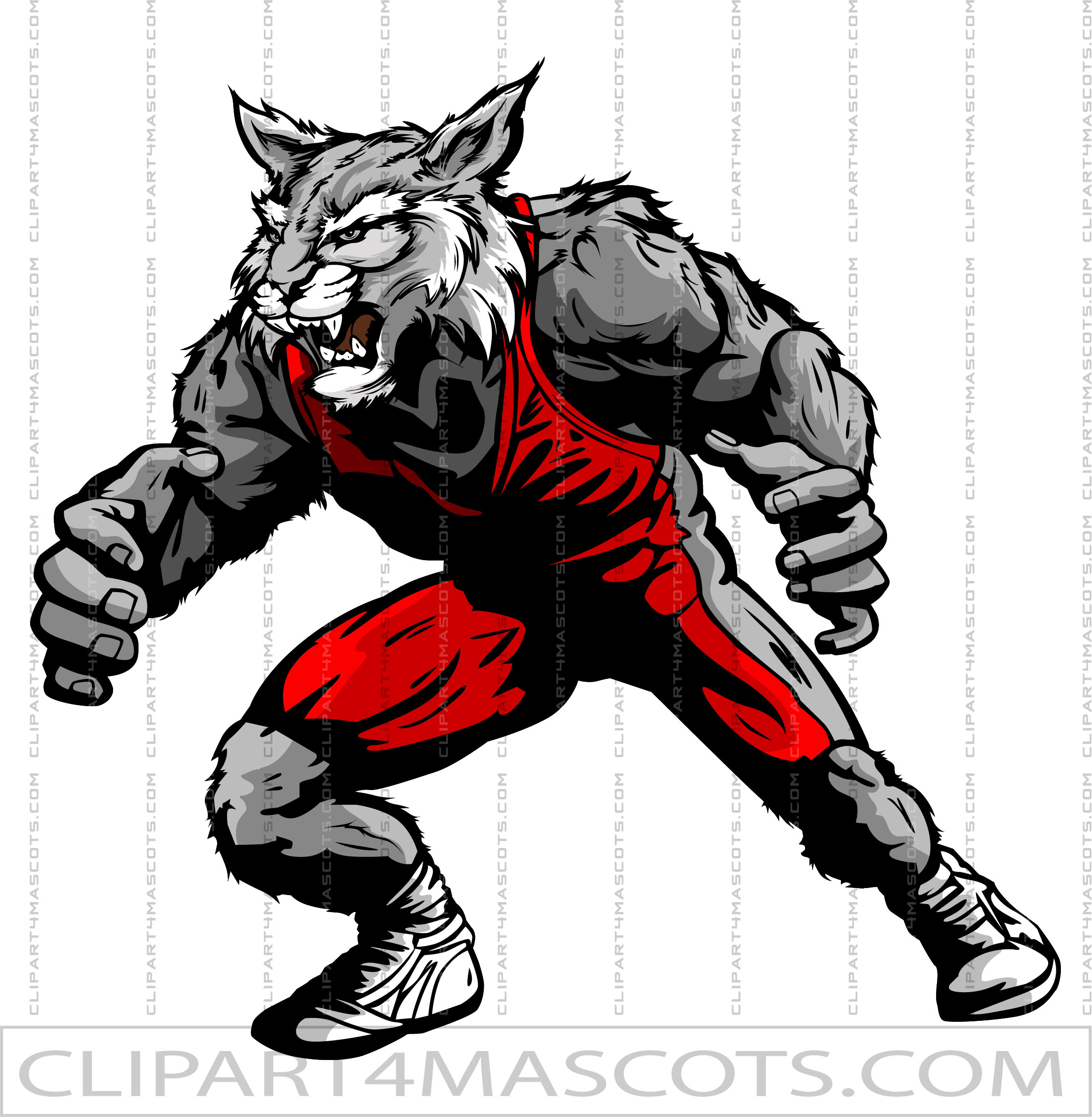 Wildcat Wresting Mascot