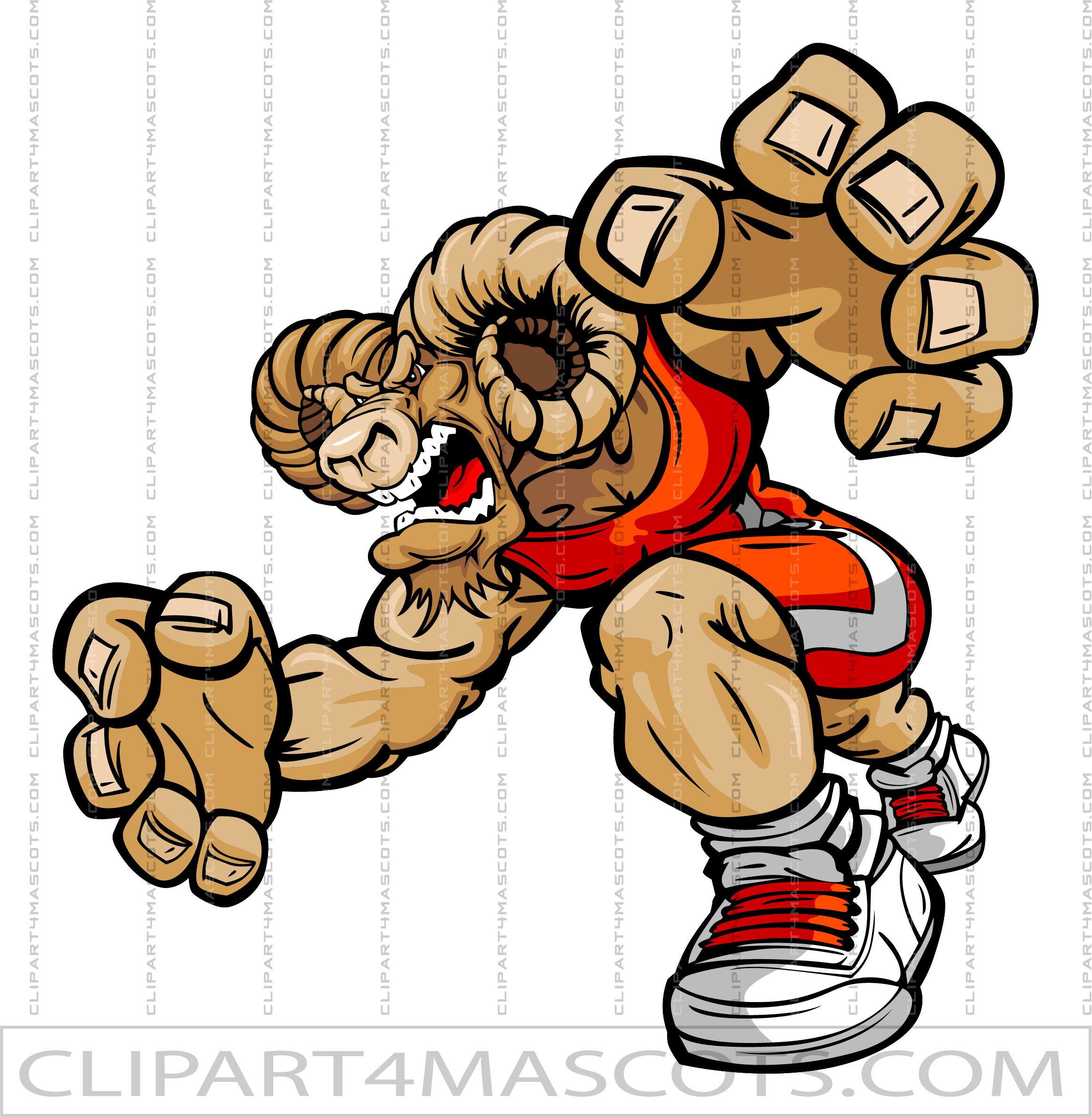 Bighorn Wrestler Mascot